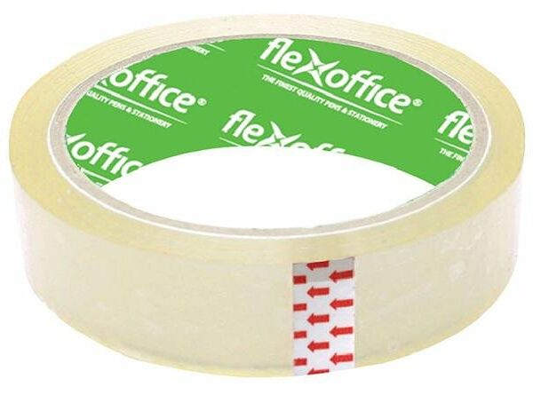 Клейкая лента канцелярская Flexoffice, 24х50 мм