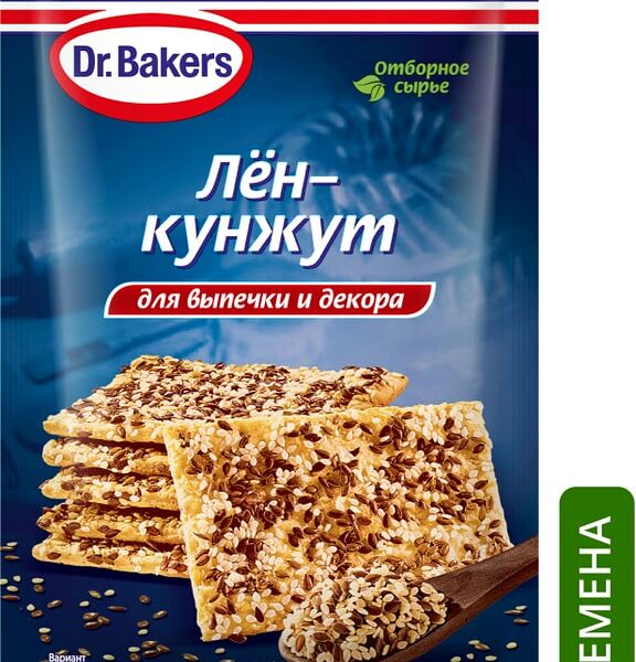 Смесь семян Dr.Bakers Лен-Кунжут 15г