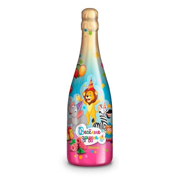 Напиток Веселые друзья Малина сильногазированный