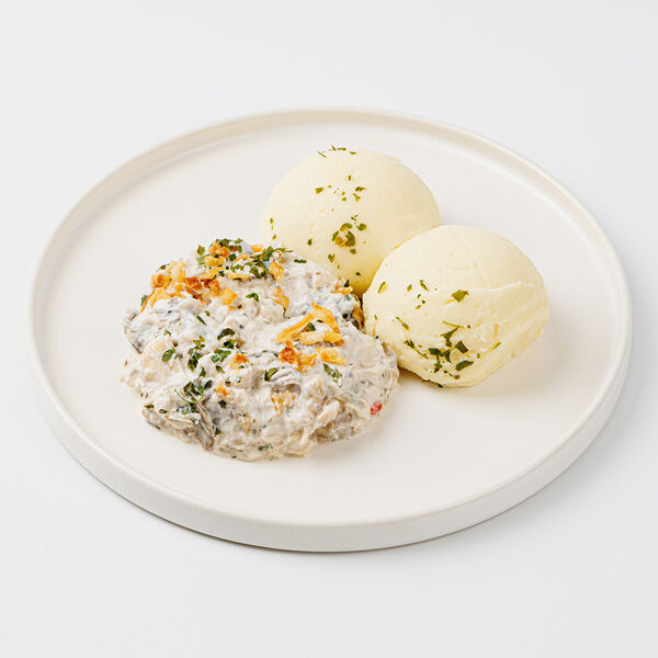 Грибной жюльен с курицей и картофельным пюре, 270 г