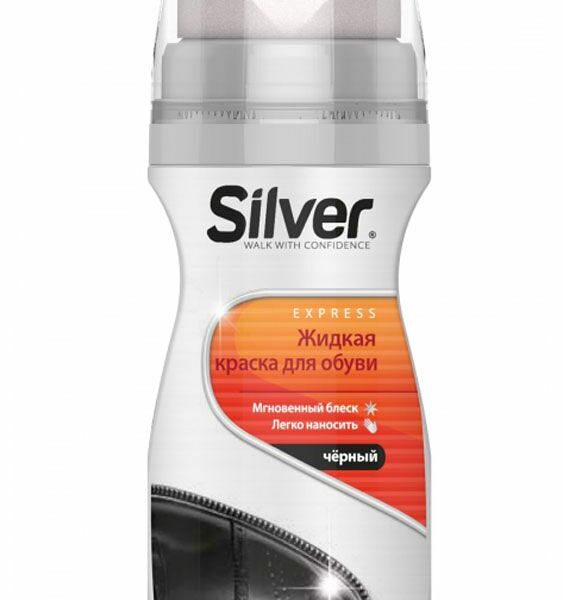 Крем краска для обуви Silver Express черный 75 мл
