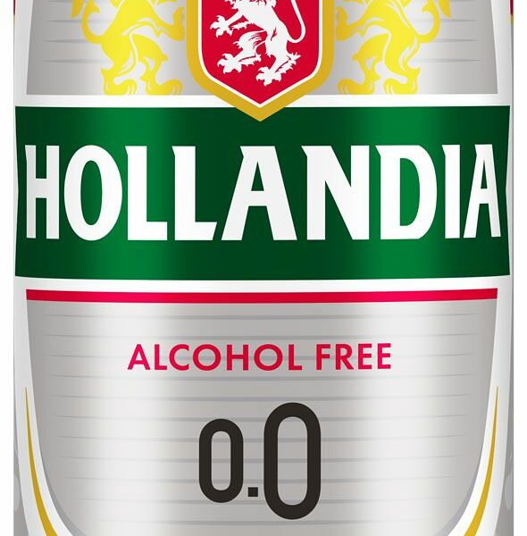 Пиво Hollandia светлое фильтрованное пастеризованное безалкогольное 450мл