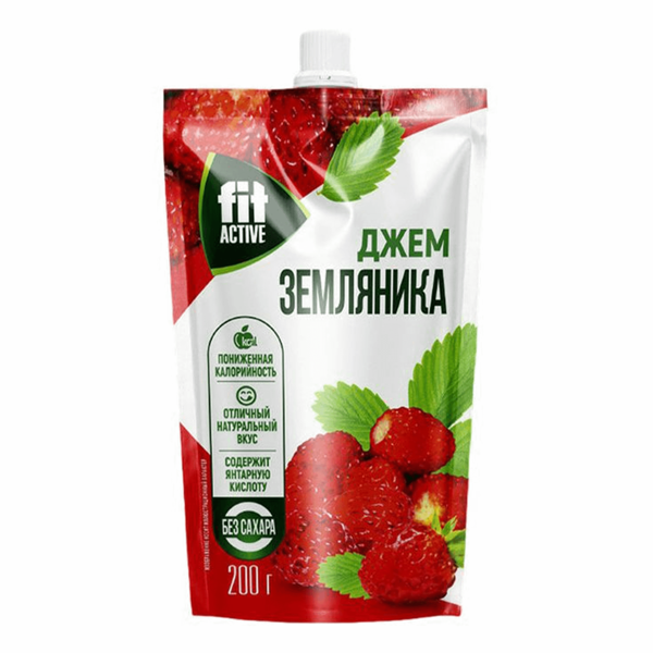 Джем Fit Active Земляника без сахара 200 г