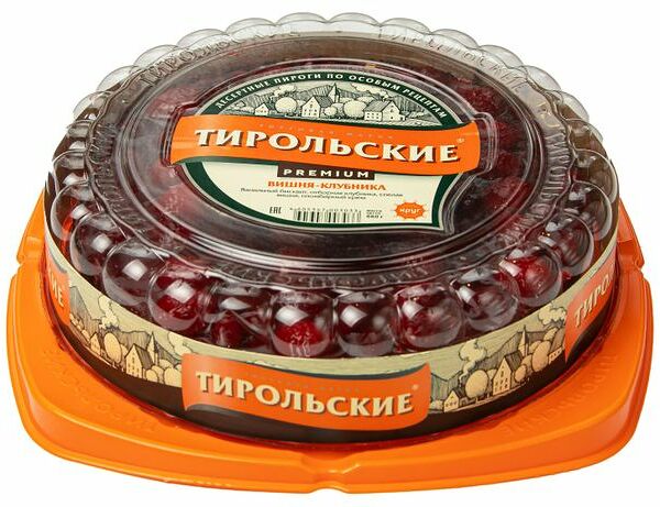 Пирог Тирольские пироги вишня-клубника 600 г