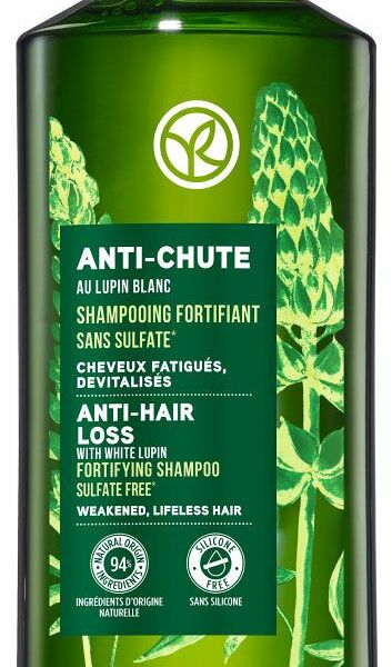 Шампунь для волос Yves Rocher с белым люпином против выпадения волос