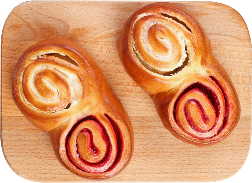 

Булочка Дуэт творожно-вишневая 140 г