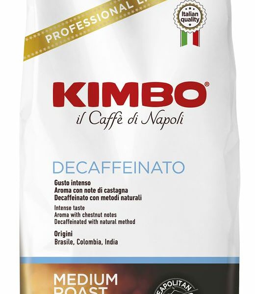 Кофе натуральный жареный в зернах Decaffeinato Эспрессо Kimbo