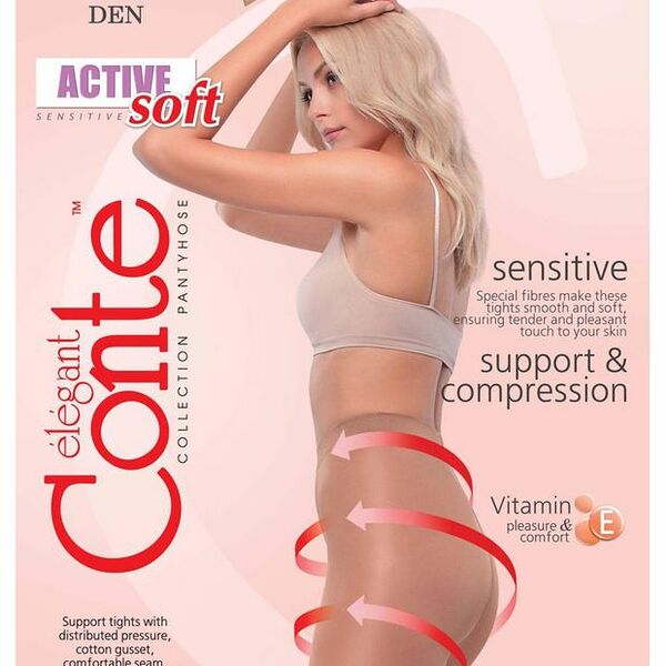 Колготки женские Conte Elegant Active 20 Den цвет Natural размер 3