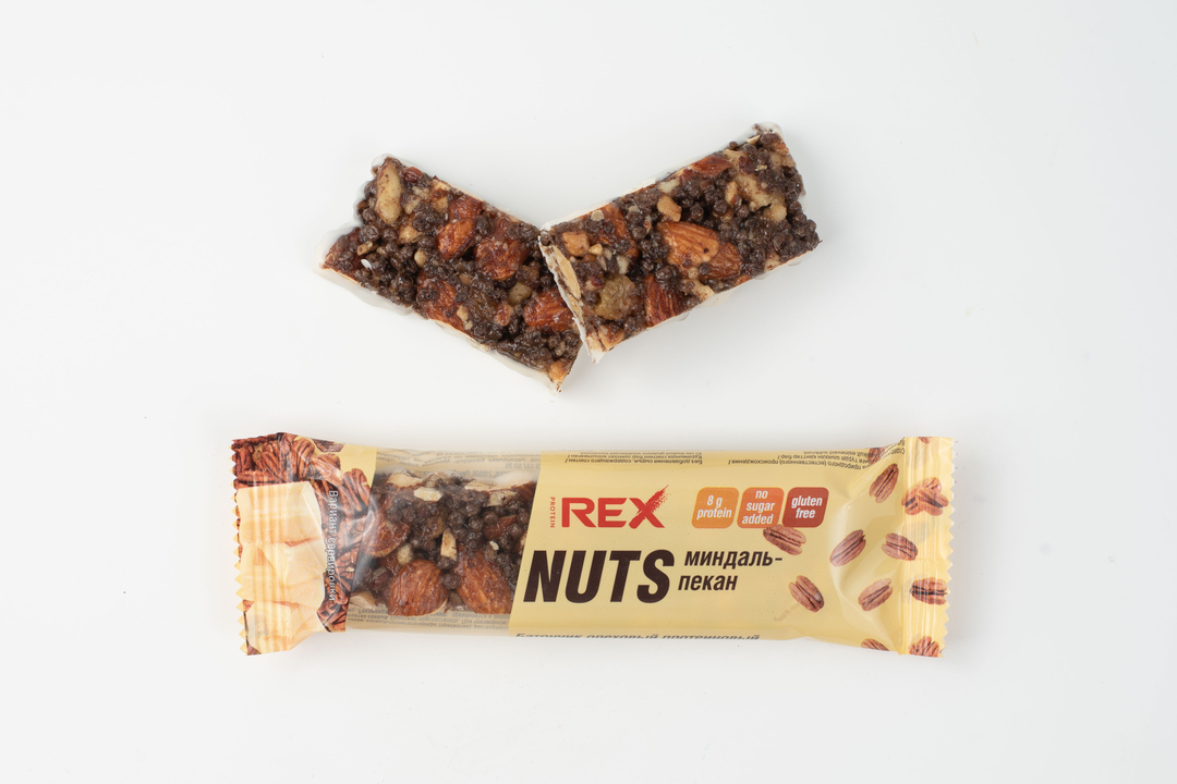 

Батончик ProteinRex Nuts протеиновый миндаль, пекан 40 г 1 шт