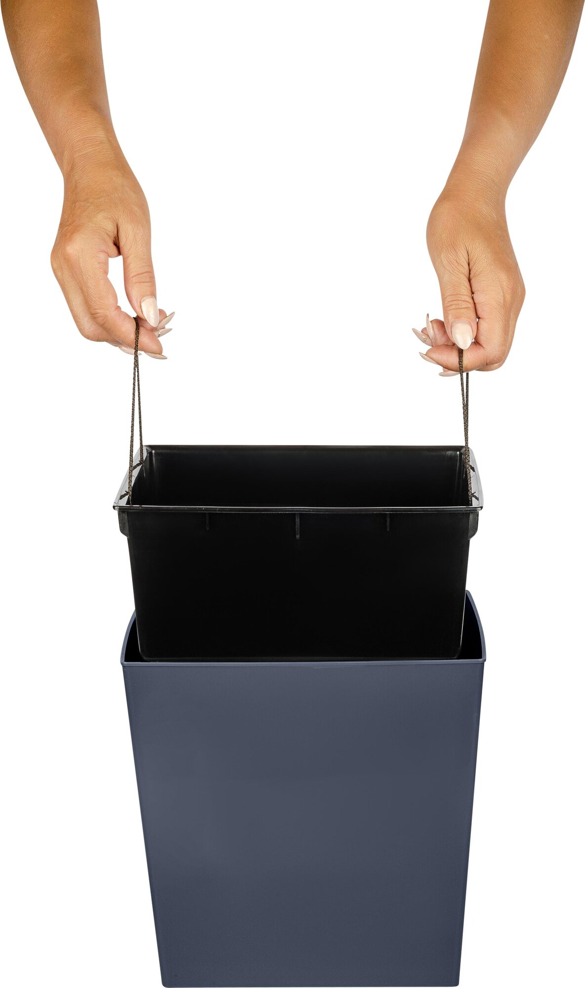 

Горшок InGreen London Cube серый 25 х 25 см 11.6 л