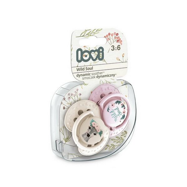 Пустышка силиконовая динамическая Wild Soul 2шт 3-6мес арт 22/883boy