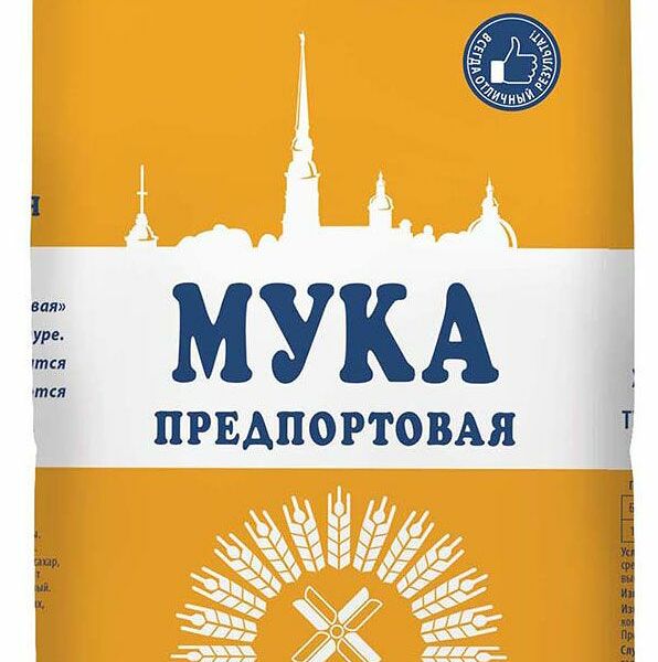 Мука Предпортовая пшеничная блинная высший сорт, 1 кг