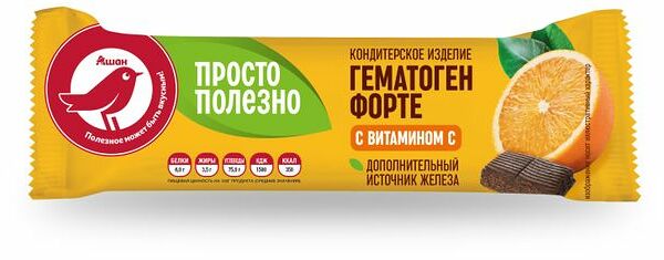 Гематоген АШАН Красная птица с витамином С