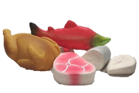 Игрушка из ПВХ Набор продуктов-2 из 5 предметов (рыбно-мясной)