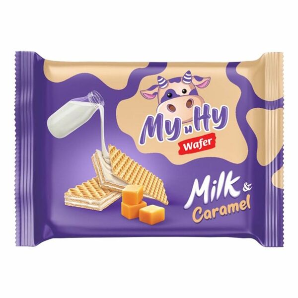 Вафли Сладонеж Му и Ну карамельные с молоком 70 г