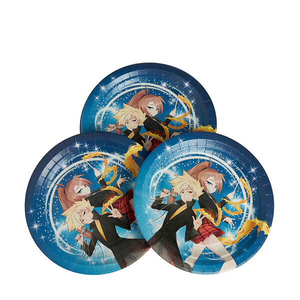 Набор бумажных тарелок Всёгазин 6шт, аниме 18см