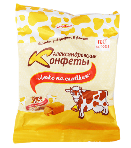 Конфеты молочные Александровские конфеты люкс на сливках 250 г