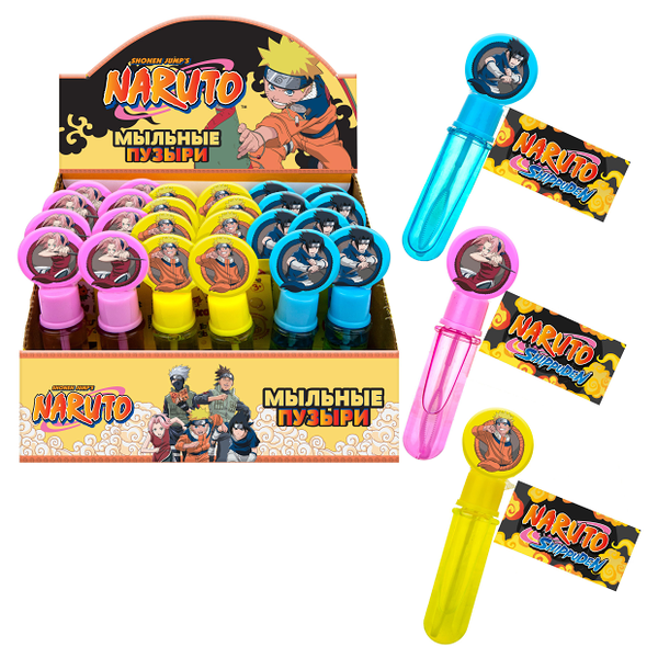 Мыльные пузыри 1TOY Naruto нелопающиеся, 10 мл, 1шт в ассортименте