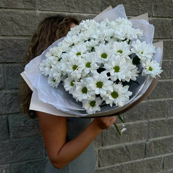 Монобукет из хризантем