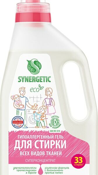 Гель для стирки Synergetic универсальный 1л