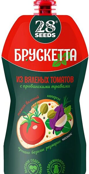 Брускетта 28 seeds из вяленых томатов с прованскими травами 150г