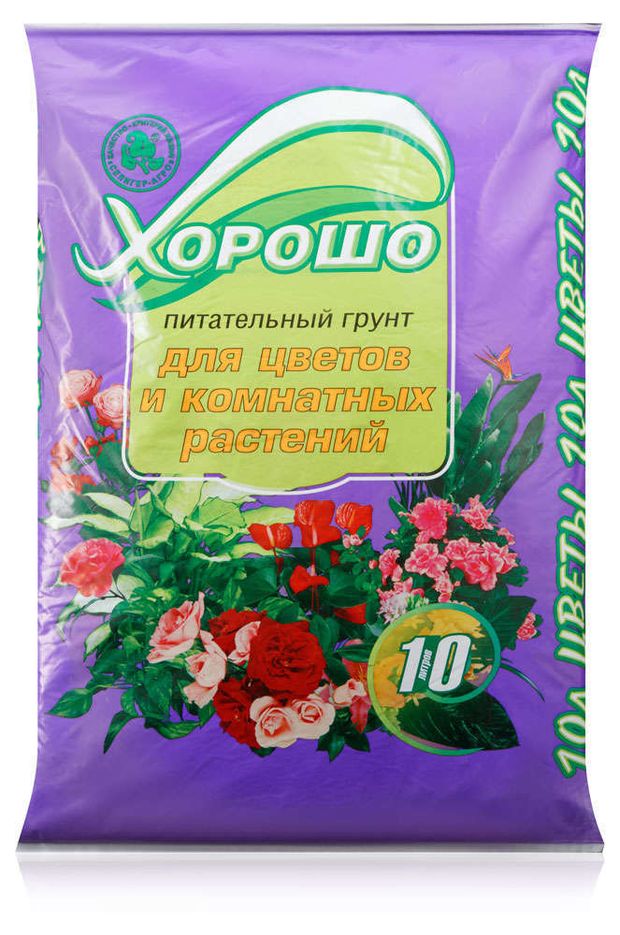 

Грунт Хорошо для цветов и комнатных растений 10 л