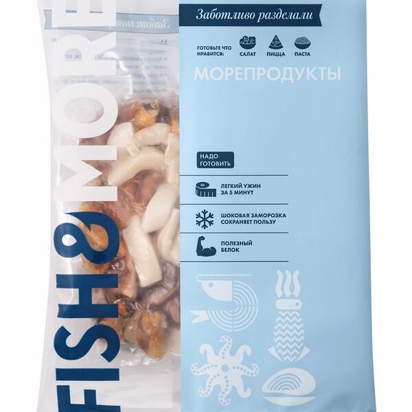 Коктейль из морепродуктов Fish&More замороженный