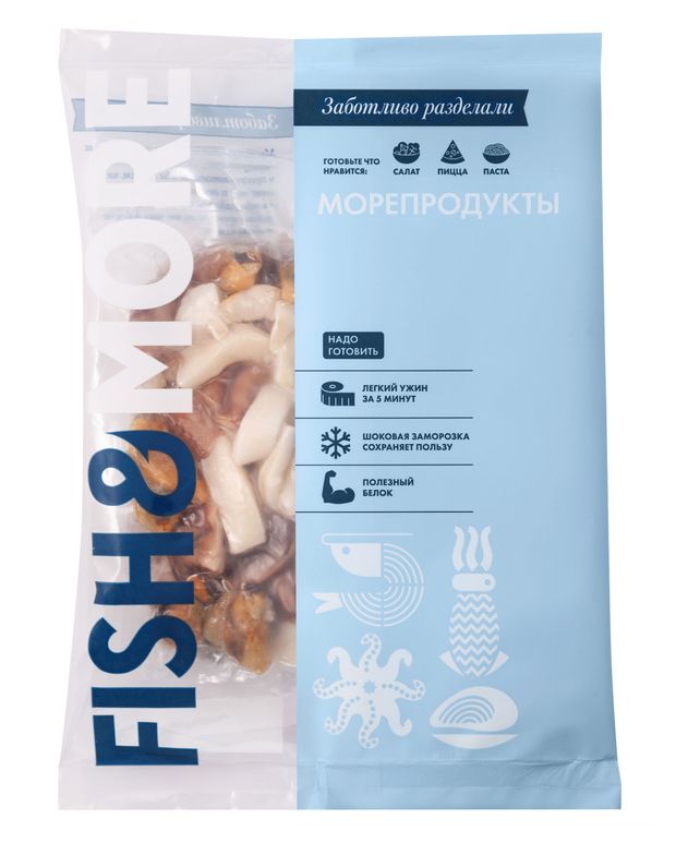 

Коктейль из морепродуктов Fish&More замороженный 500 г
