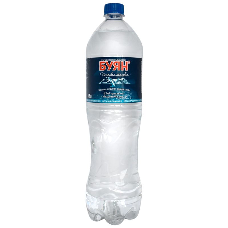 

Вода негазированная Буян минеральная природная столовая 1.5 л