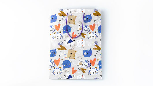 Пакет бумажный (250х350х90 мм.), в ассортименте_РП