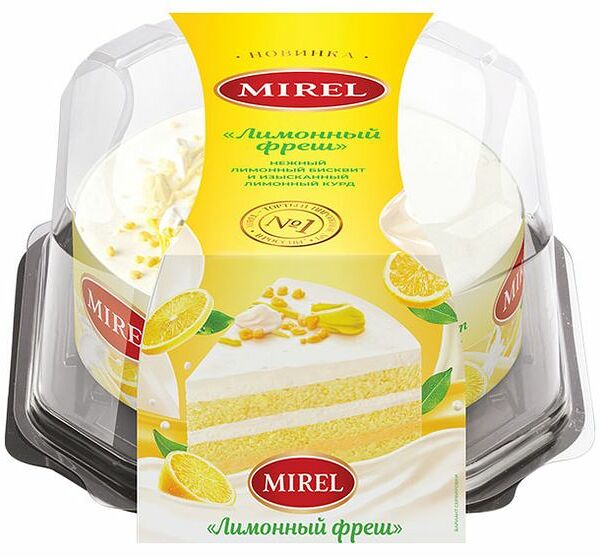 Торт Mirel Лимонный фреш 600г