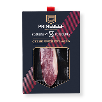 

Стейк Стриплойн сухого созревания Prime Beef Zozulinsky & Potseluev 300 г