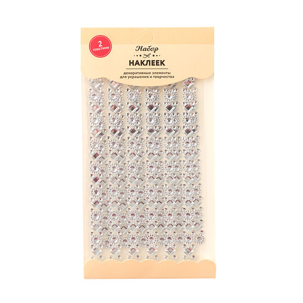 Набор декоративных наклеек для творчества, 2 листа, в ассортименте