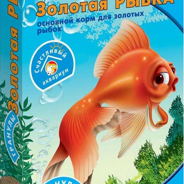 Корм Рыбята Золотая Рыбка гранулы для аквариумных рыб, 25г
