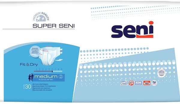 Seni Подгузники Super Seni для взрослых размер M 30 шт 