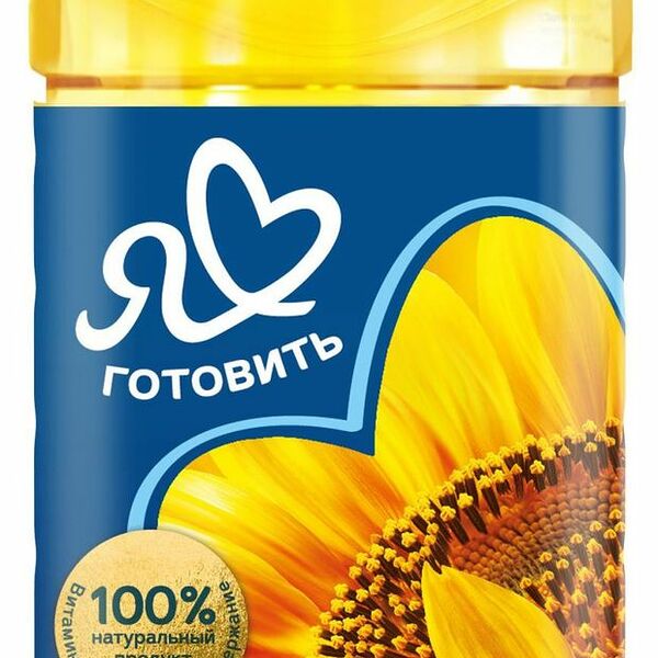 Подсолнечное масло Я люблю готовить рафинированное, 1 л