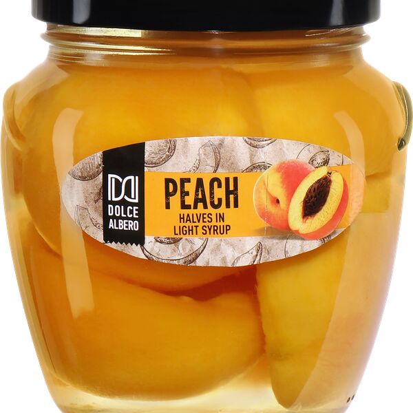 Груши DOLCE ALBERO половинки в легком сиропе, 580мл