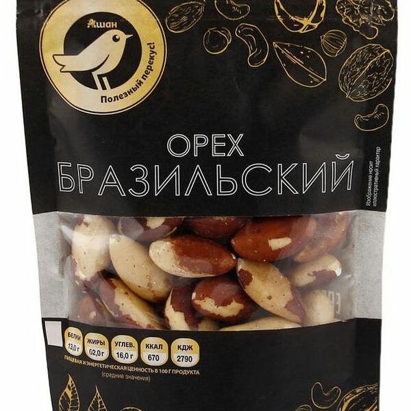 Бразильский орех фасованный ТМ Ашан