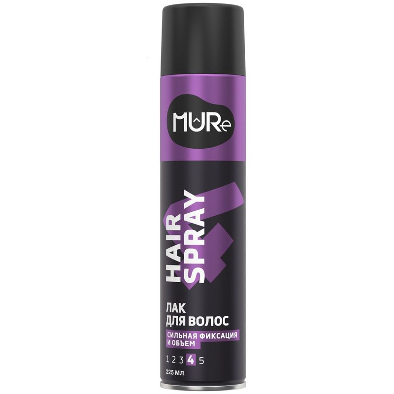 

Лак для волос Mure Сильная фиксация 4 Super Strong&Volume, 225 мл