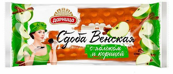 Сдоба Аладушкин Венская с яблоком и корицей, 200 г