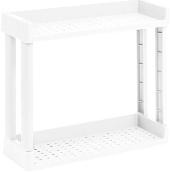 Полка Violet Vikea навесная 2-х ярусная белый