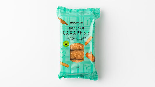 Палочки слоеные постные с сахаром