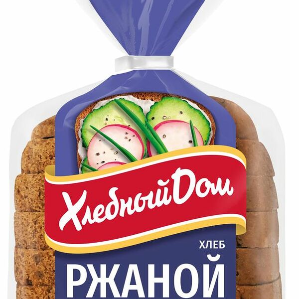 Хлеб Хлебный дом ржаной формовой нарезка половинка 400 г