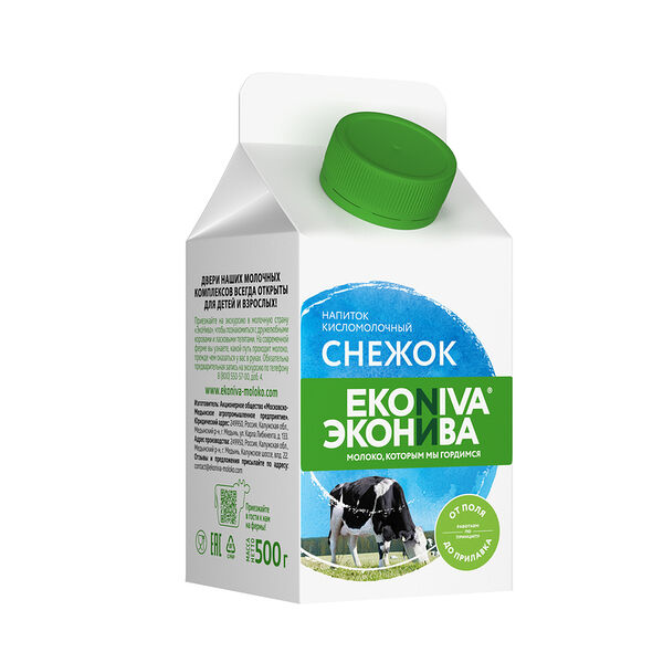 Снежок кисломолочный Эконива 2,5%, 500мл