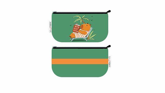 Пенал-косметичка на молнии Listoff Капибар 110х210, 30г