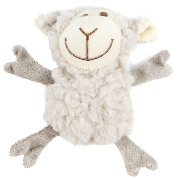 AROMADOG Игрушка для собак Овечка кругляш, с пищалкой, серый 14см