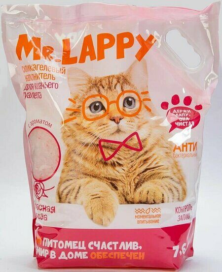 Силикагелевый наполнитель Mr.Lappy Красная Роза, 7.6 л