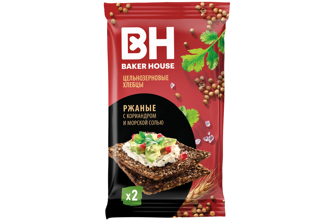 

Хлебцы Baker House Скандинавские ржаные цельнозерновые 180 г