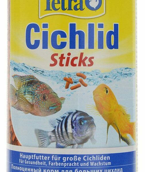 Корм для рыб Tetra Cichlid Sticks всех видов цихлид и других крупных декоративных 160 г