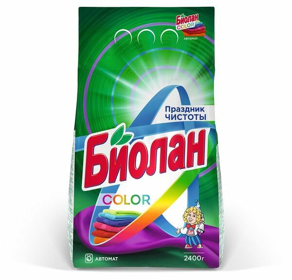 Стиральный порошок Биолан Color автомат 2.4 кг